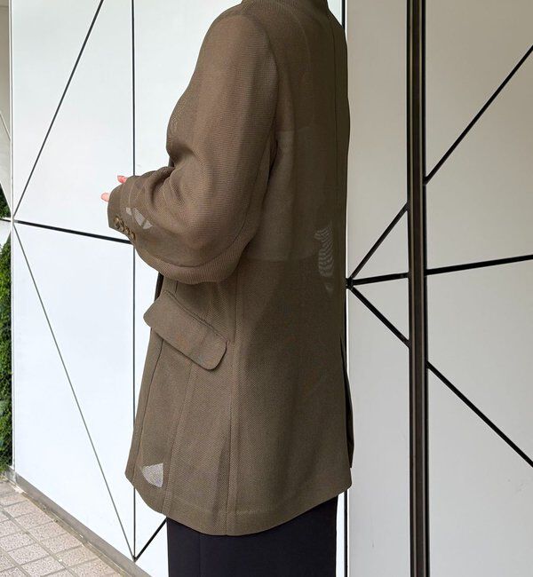  「【夏まで使える】シアーWジャケット」|テーラードジャケット|