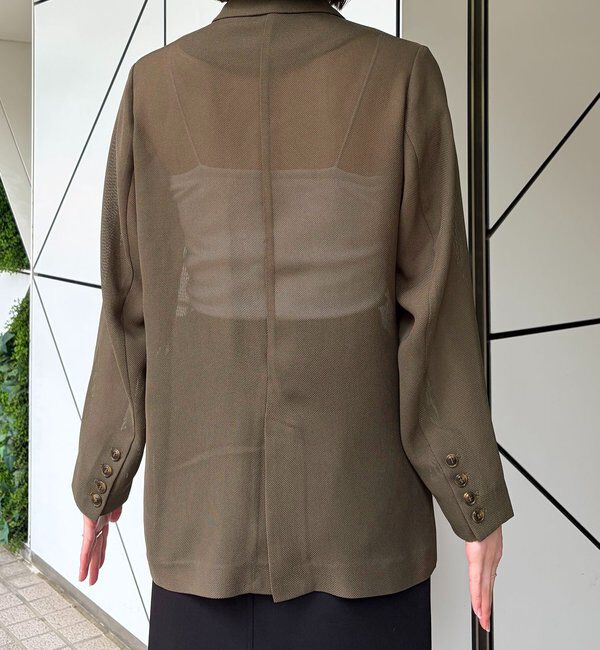  「【夏まで使える】シアーWジャケット」|テーラードジャケット|