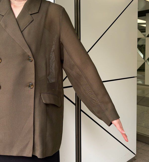  「【夏まで使える】シアーWジャケット」|テーラードジャケット|