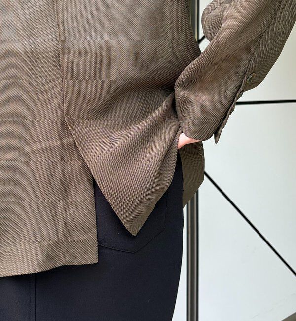  「【夏まで使える】シアーWジャケット」|テーラードジャケット|