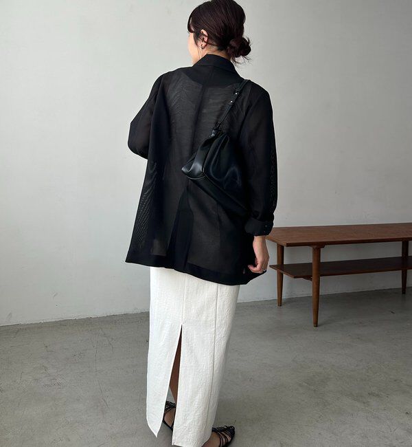  「【夏まで使える】シアーWジャケット」|テーラードジャケット|