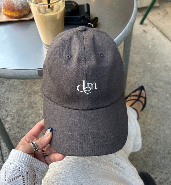  「【3色展開】ロゴCAP」|ハット|チャコールグレー