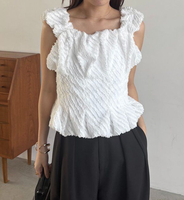  「ジャガードバルーンタンク」|シャツ・ブラウス|