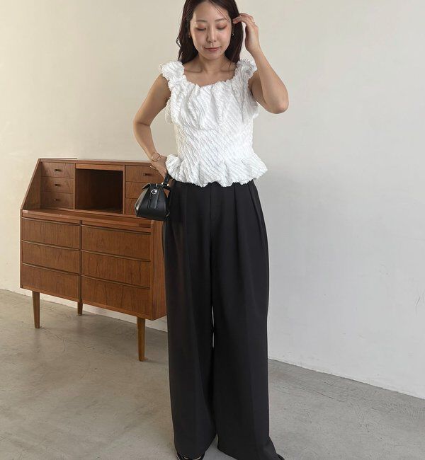  「ジャガードバルーンタンク」|シャツ・ブラウス|