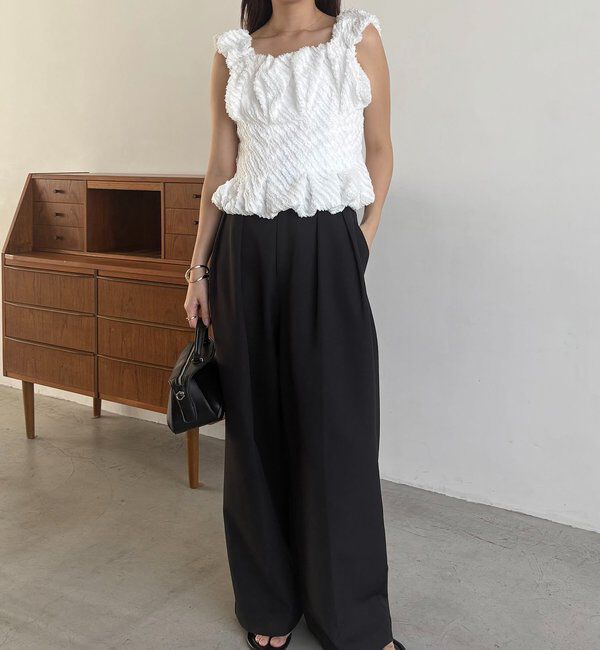  「ジャガードバルーンタンク」|シャツ・ブラウス|