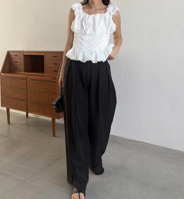  「ジャガードバルーンタンク」|シャツ・ブラウス|