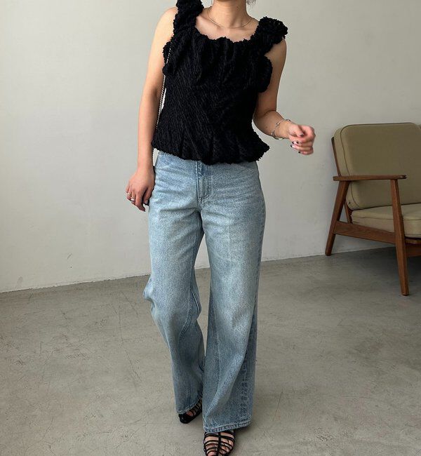  「ジャガードバルーンタンク」|シャツ・ブラウス|