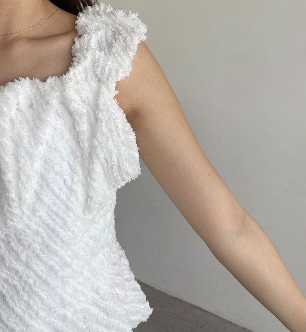  「ジャガードバルーンタンク」|シャツ・ブラウス|