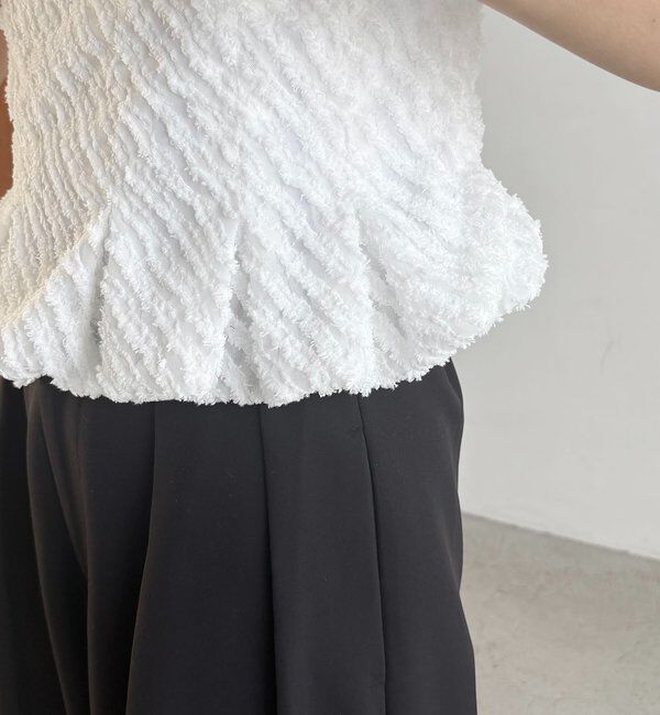  「ジャガードバルーンタンク」|シャツ・ブラウス|