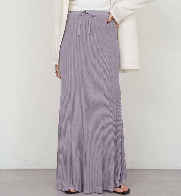  「シアープリーツニットスカート」|スカート|