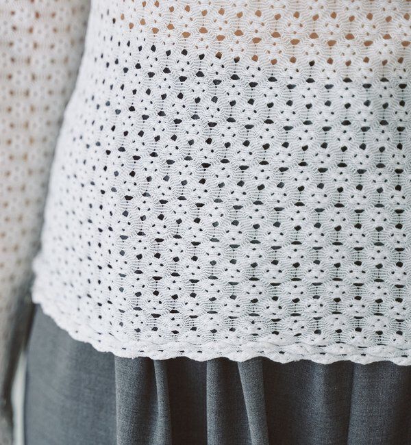  「レース編み2WAYトップス」|Tシャツ・カットソー|