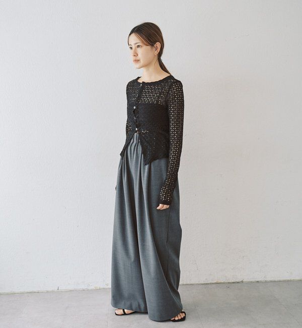  「レース編み2WAYトップス」|Tシャツ・カットソー|