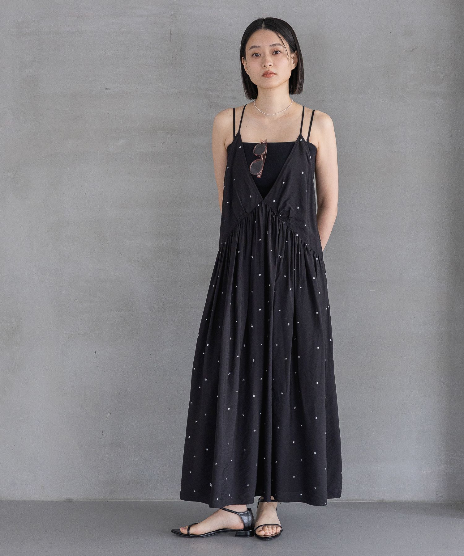 A part by 「ドットシシュウキャミワンピース」|ワンピース|
