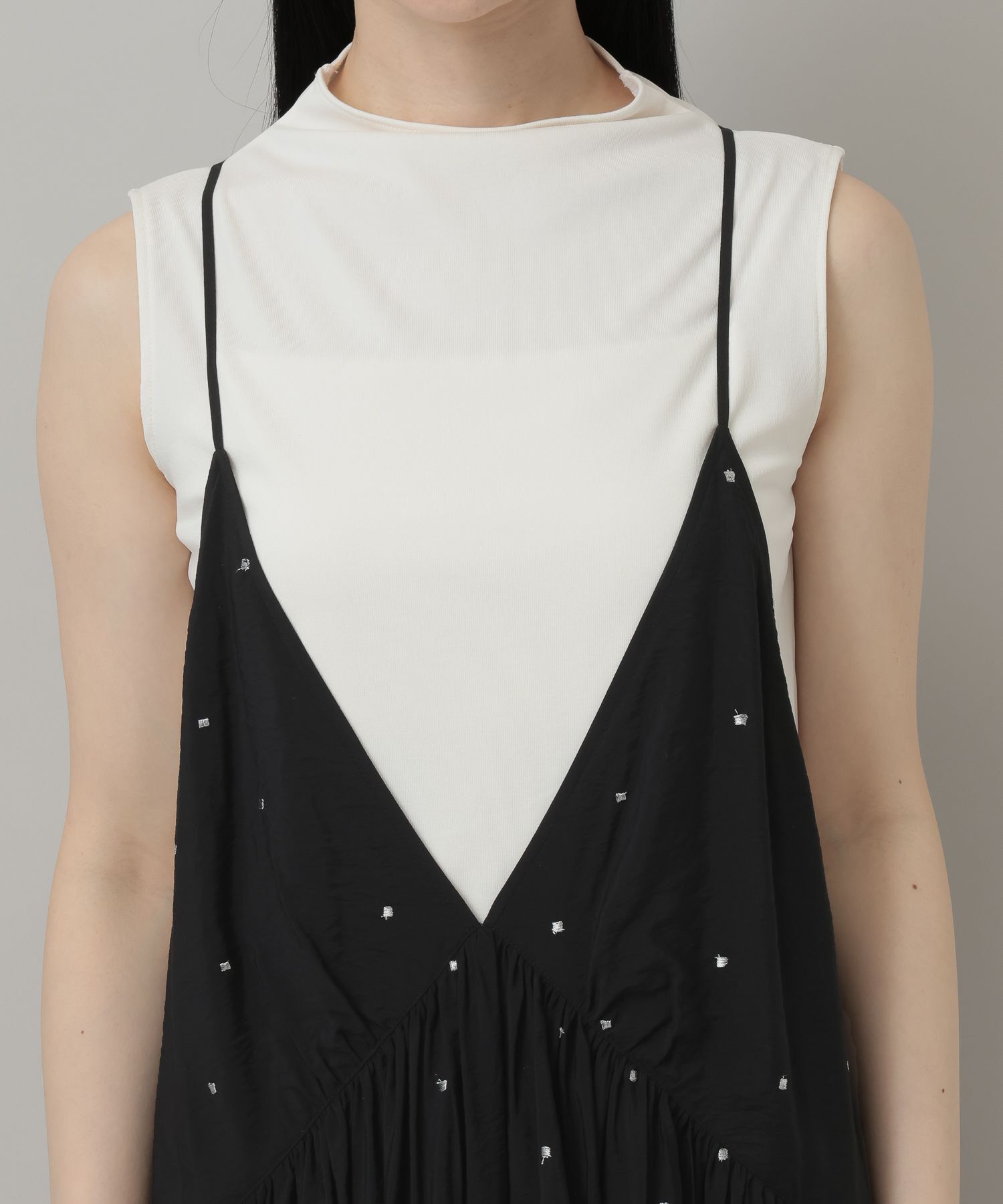 A part by 「ドットシシュウキャミワンピース」|ワンピース|