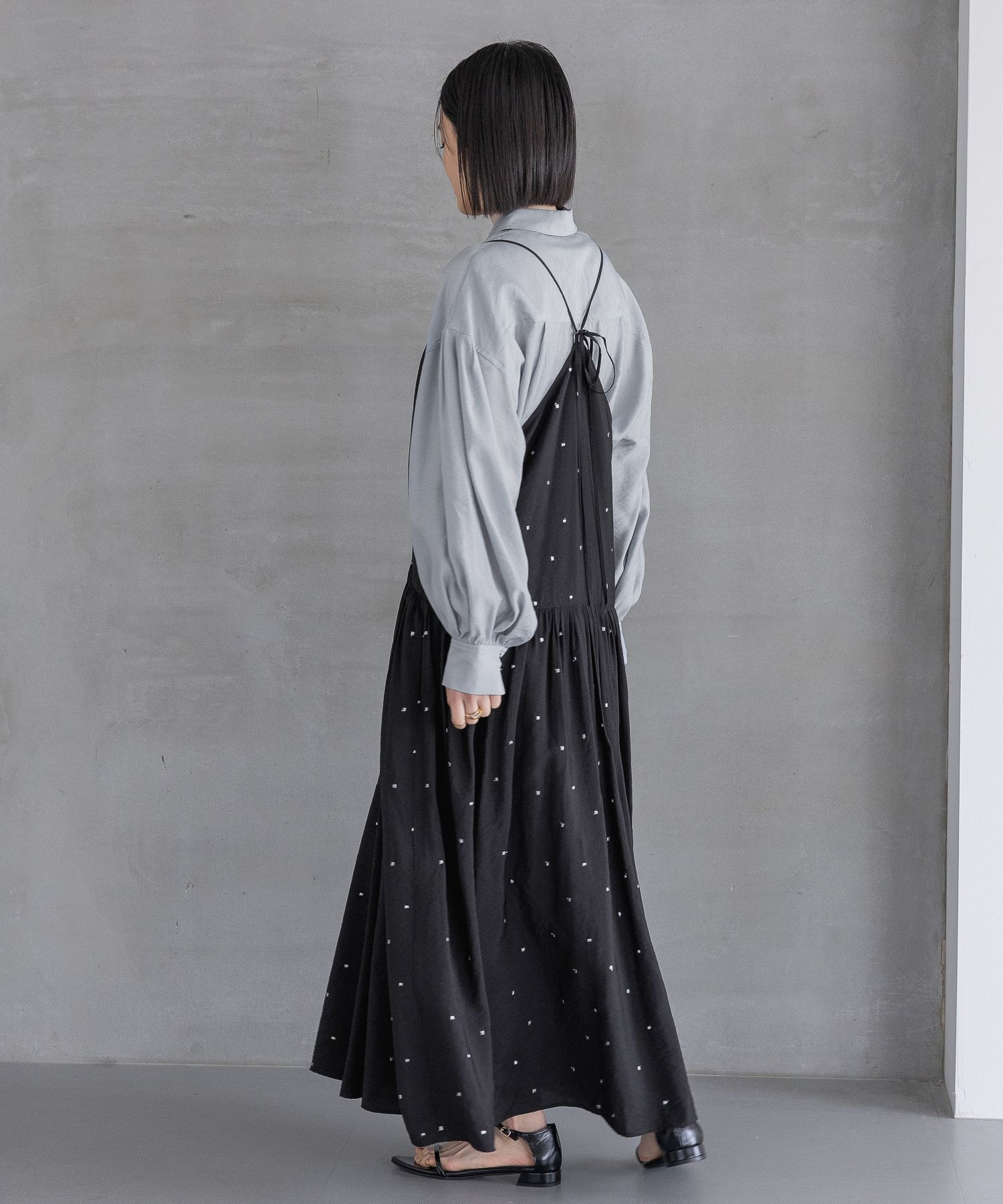 A part by 「ドットシシュウキャミワンピース」|ワンピース|