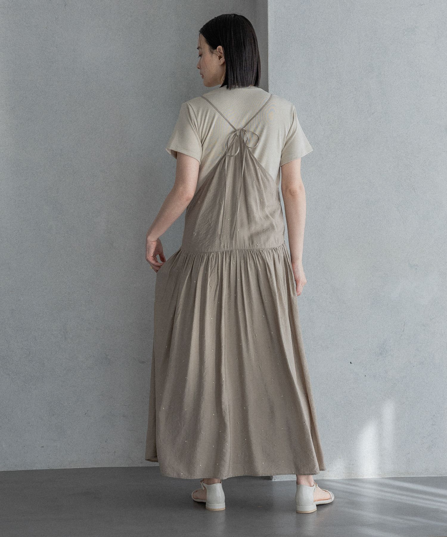 A part by 「ドットシシュウキャミワンピース」|ワンピース|