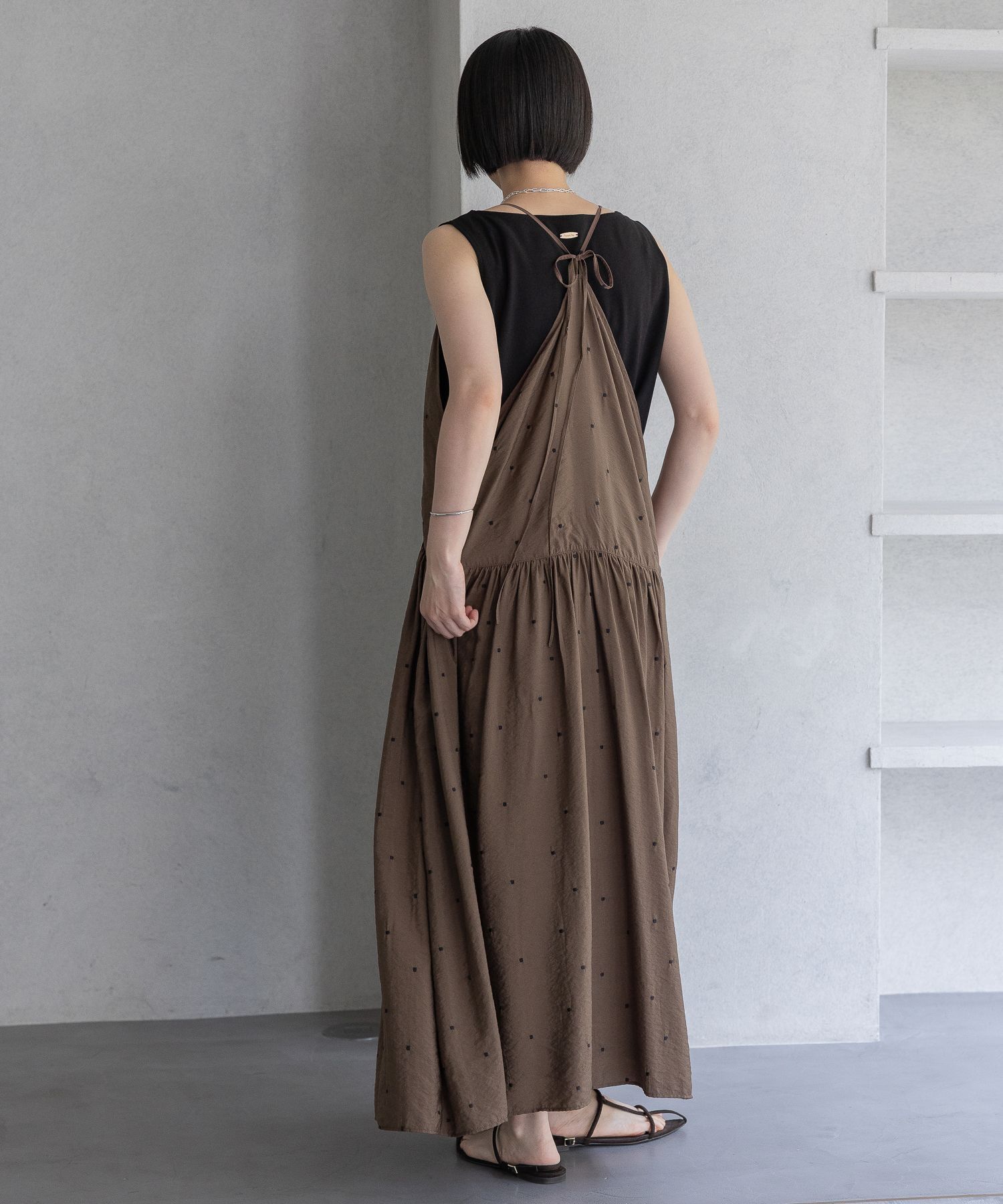 A part by 「ドットシシュウキャミワンピース」|ワンピース|