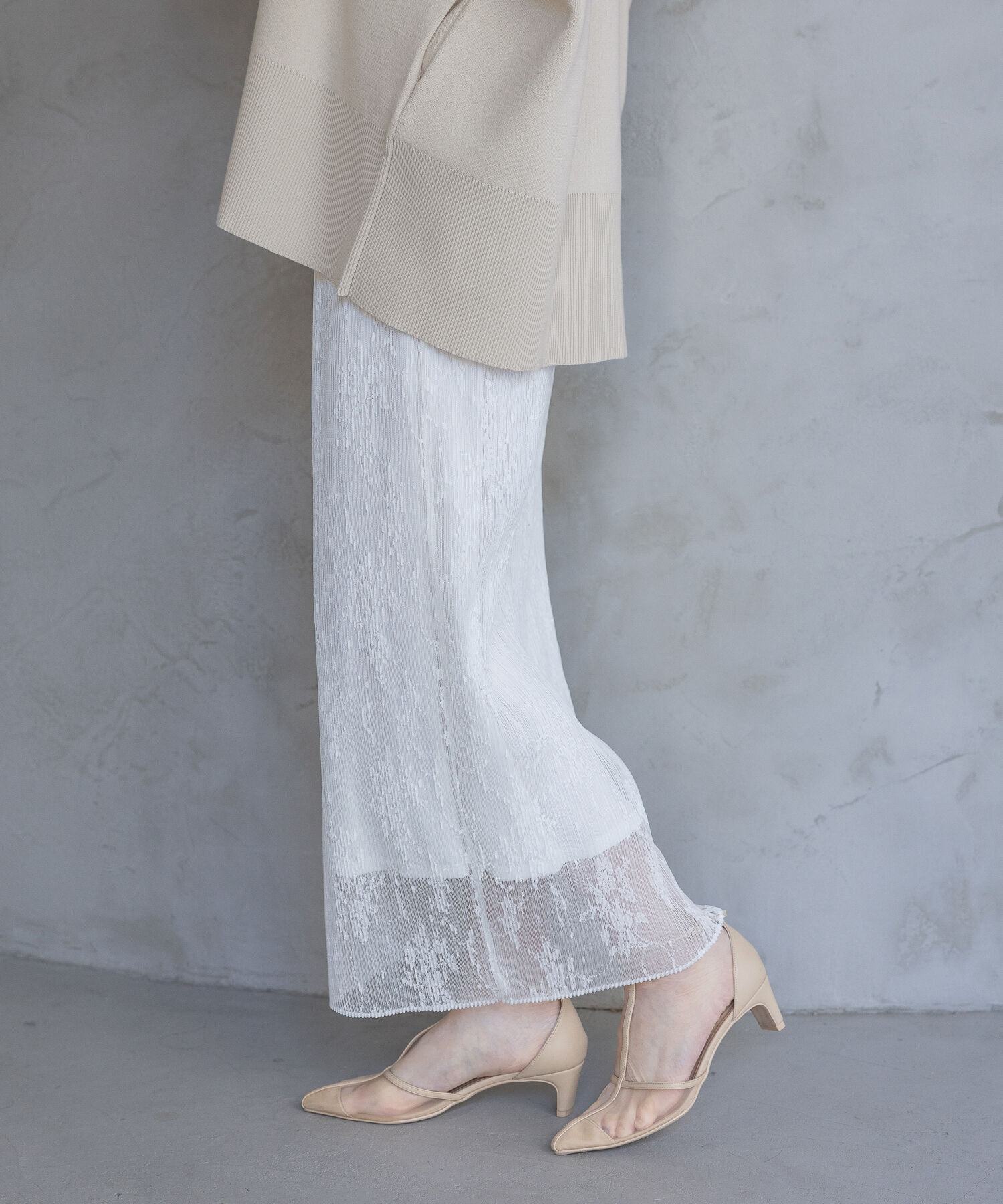 A part by 「レースプリーツイージースカート」|スカート|