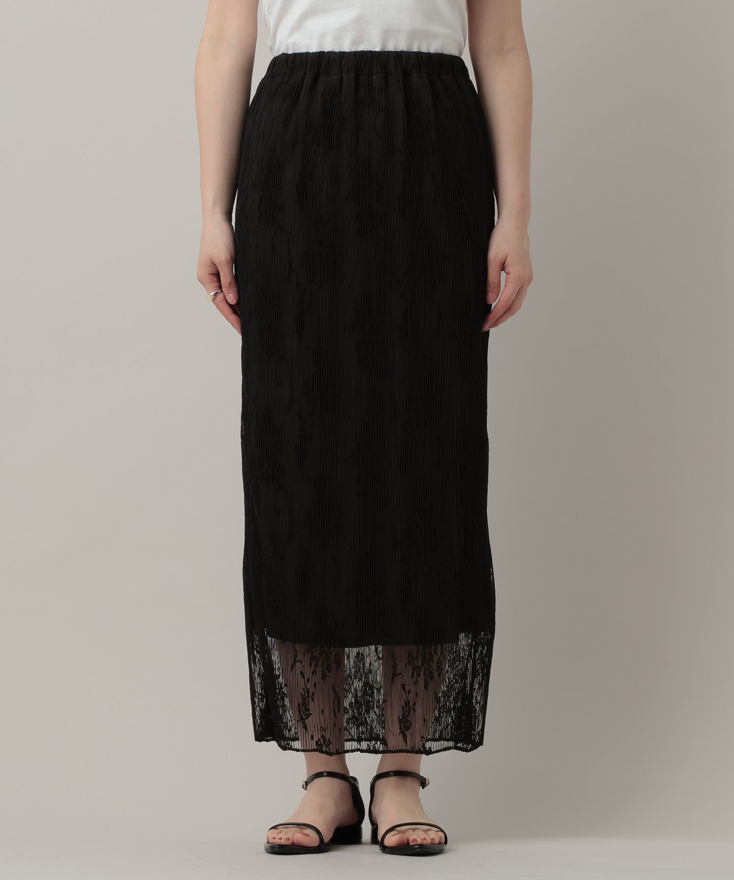 A part by 「レースプリーツイージースカート」|スカート|