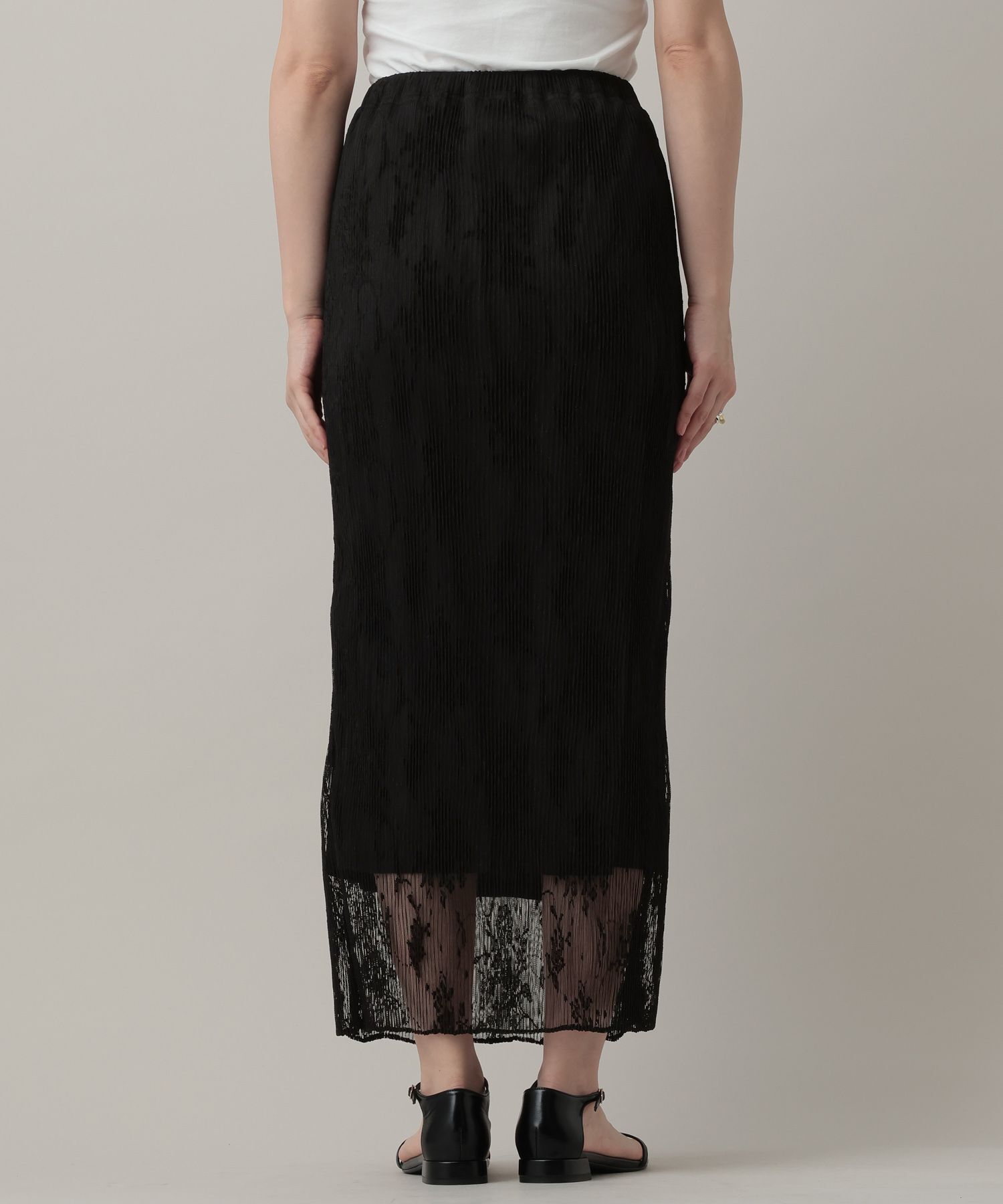 A part by 「レースプリーツイージースカート」|スカート|