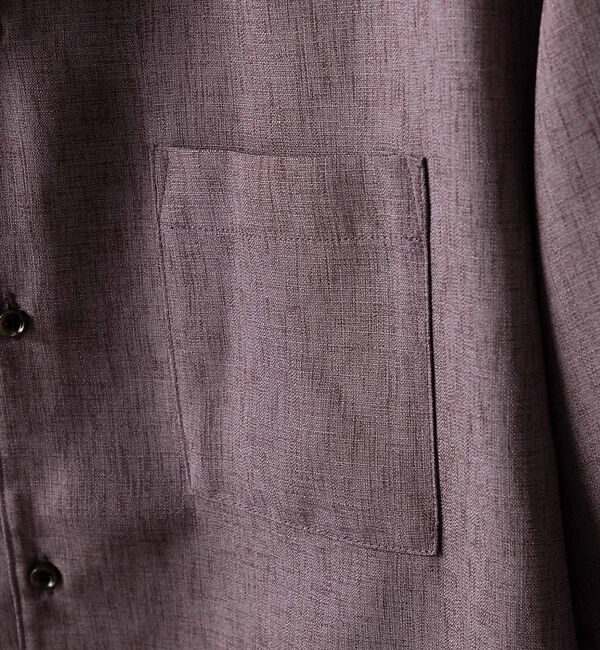 ABAHOUSE「リネンライク Vネック 半袖 シャツ」|シャツ・ブラウス|