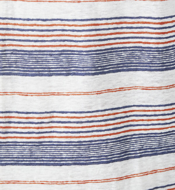 ABAHOUSE「リネン ジャージー マルチボーダー カーディガン」|カーディガン|