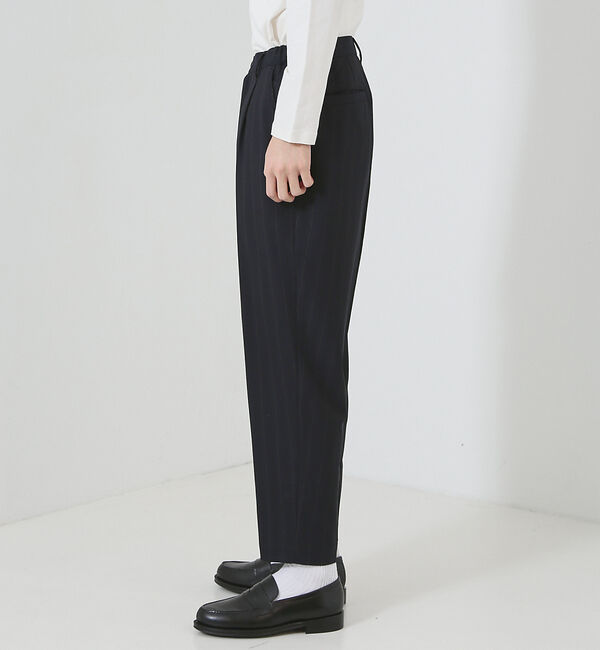 ABAHOUSE「【マルチストライプ】ワイド テーパードパンツ / スラックス」|スラックス|