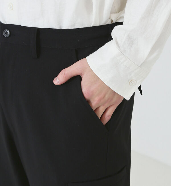 ABAHOUSE「【カーゴディティール】6ポケット スリム ストレートパンツ / スラックス」|カーゴ|