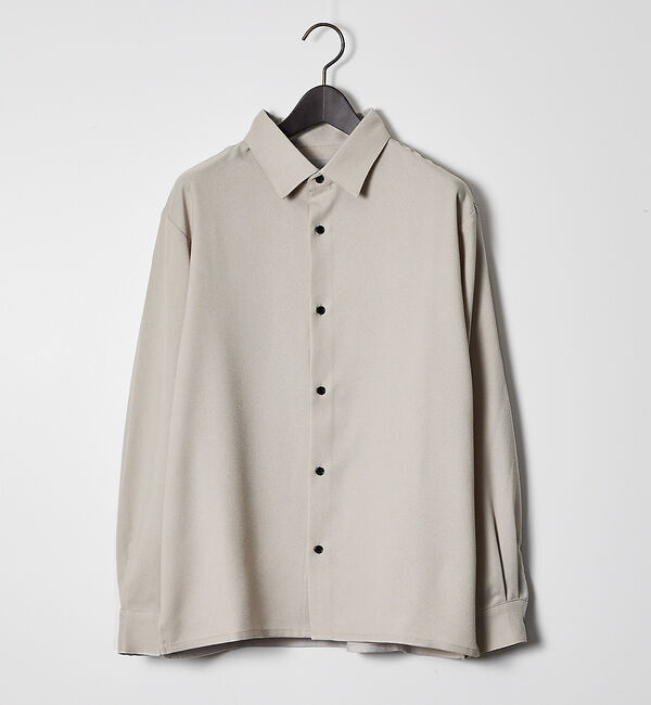 ABAHOUSE「アムンゼン レギュラーカラー 長袖シャツ」|シャツ・ブラウス|グレージュ