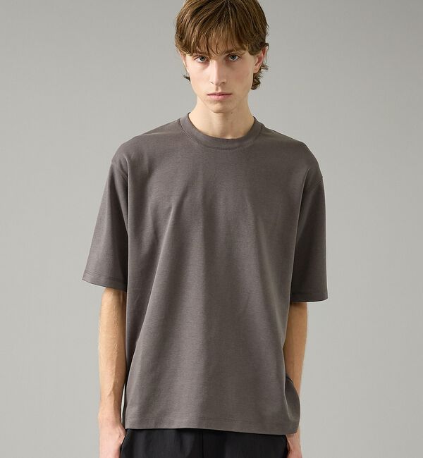 ABAHOUSE「【リバーシブルカラー】ライトポンチ 半袖Tシャツ / リラックスフィット【予約】」|Tシャツ・カットソー|