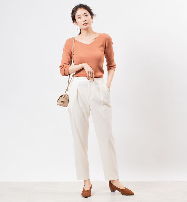 Rouge vif「ツイミーツイル梳毛調テーパードパンツ」|その他|