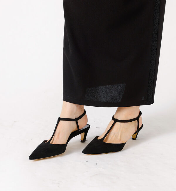 Rouge vif「【BRENTELLA/ブレンテッラ】MARION Tバーストラップパンプス」|パンプス|