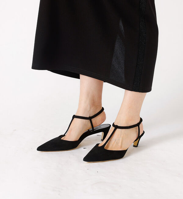 Rouge vif「【BRENTELLA/ブレンテッラ】MARION Tバーストラップパンプス」|パンプス|