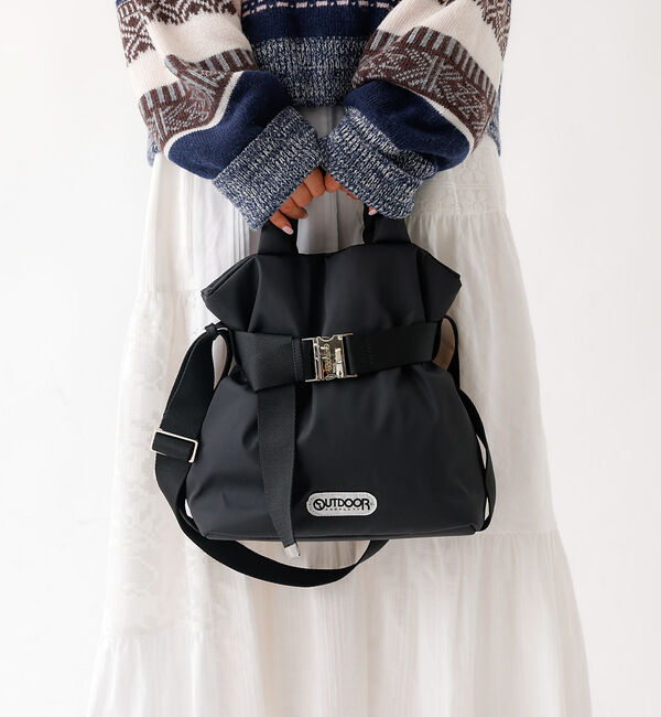 Rouge vif「【OUTDOOR PRODUCTS / アウトドアプロダクツ】2wayTote」|ショルダー・メッセンジャー|ブラック