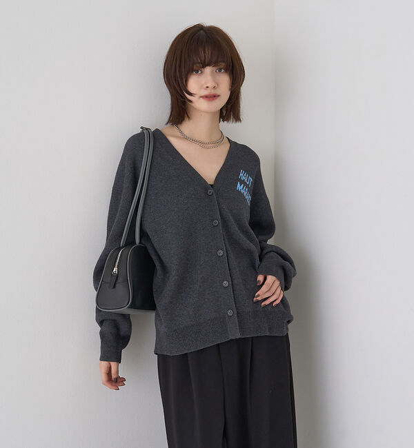 Rouge vif「ロゴニットカーディガン」|カーディガン|