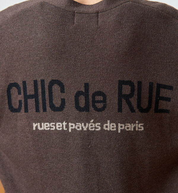 Rouge vif「ロゴニットカーディガン」|カーディガン|