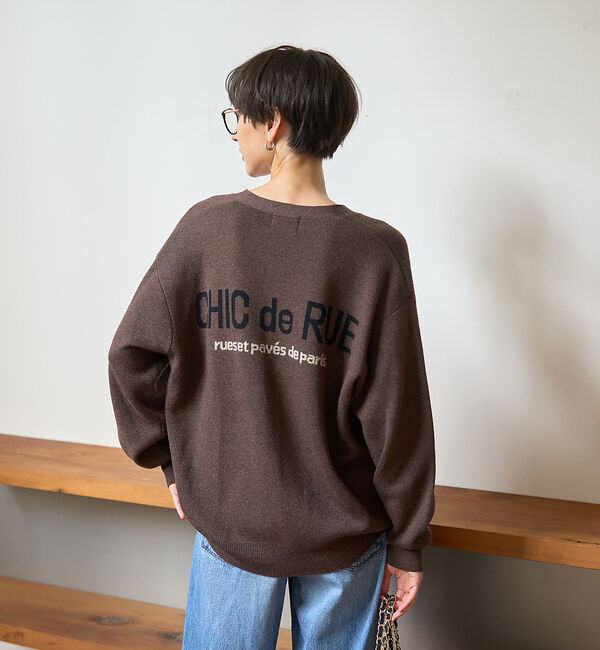 Rouge vif「ロゴニットカーディガン」|カーディガン|