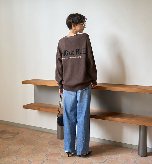 Rouge vif「ロゴニットカーディガン」|カーディガン|