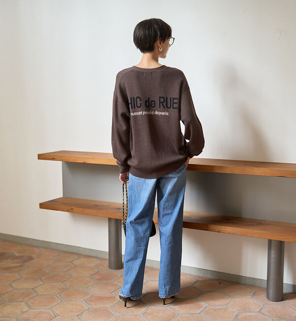 Rouge vif「ロゴニットカーディガン」|カーディガン|