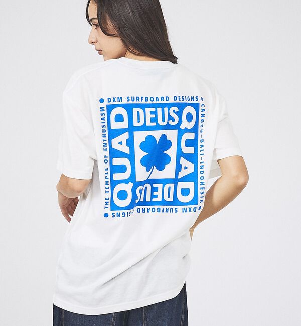 Rouge vif「【Deus Ex Machina/デウスエクスマキナ】Quad Tee / ロゴ」|Tシャツ・カットソー|ホワイト