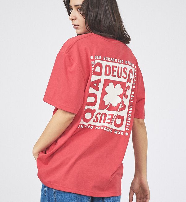 Rouge vif「【Deus Ex Machina/デウスエクスマキナ】Quad Tee / ロゴ」|Tシャツ・カットソー|ピンク