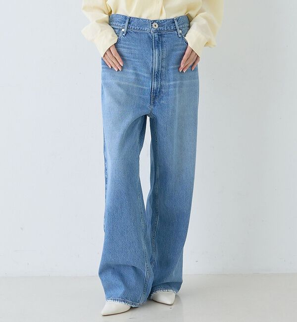 Rouge vif「【upper hights/アッパーハイツ】THE OLIVIA ワイドストレー」|デニム|ブルー