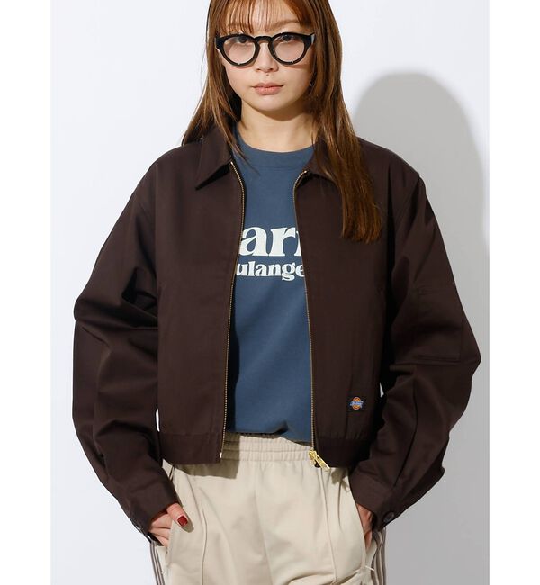 Rouge vif「【Dickies/ディッキーズ】Short Eisenhower Jacket」|ブルゾン・スタジャン|ブラウン
