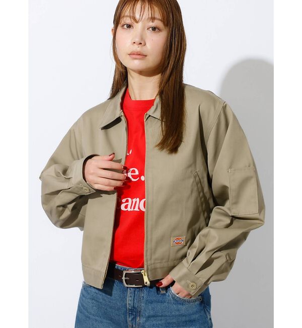 Rouge vif「【Dickies/ディッキーズ】Short Eisenhower Jacket」|ブルゾン・スタジャン|ベージュ