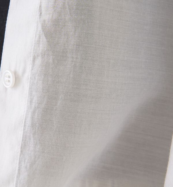 Rouge vif「シアースタンドネックシャツ/バンドカラーシャツ」|シャツ・ブラウス|