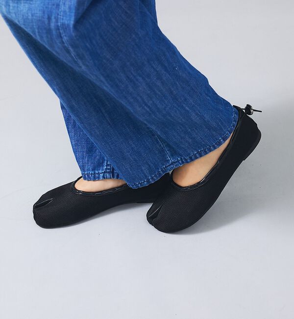 Rouge vif「【PAES/ペイズ】タビメッシュパンプス/フラットシューズ/韓国/大人カジュアル」|その他|ブラック