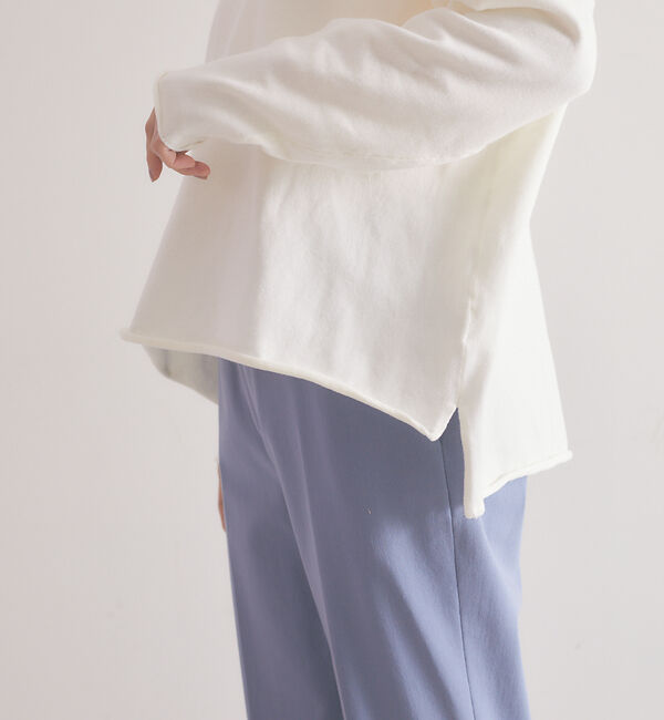 qualite「【WEB・一部店舗限定】クルーネックコットンニットプルオーバー」|ニット・セーター|