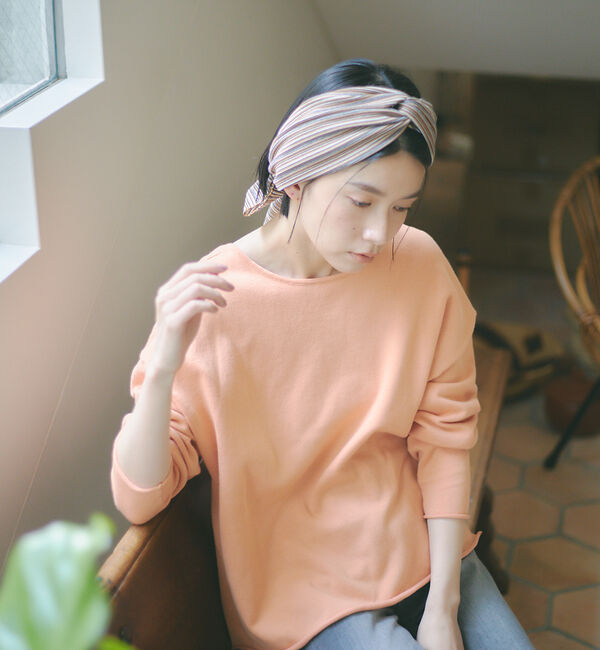 qualite「【WEB・一部店舗限定】クルーネックコットンニットプルオーバー」|ニット・セーター|