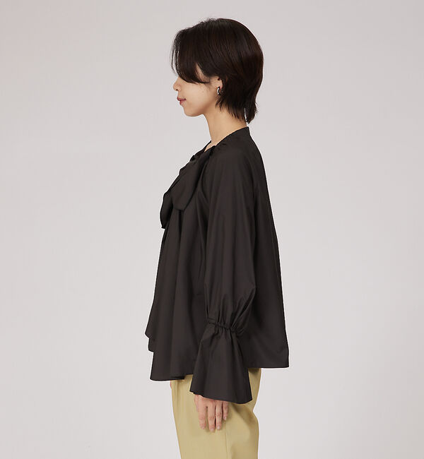 qualite「タフタフリルブラウス」|シャツ・ブラウス|