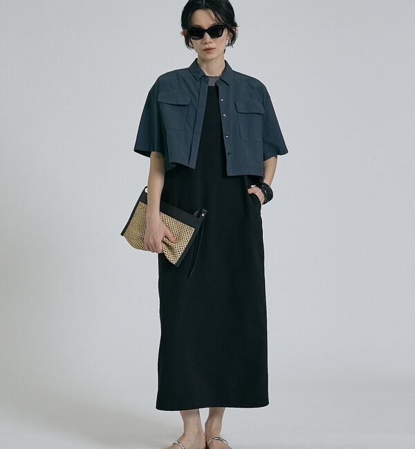 qualite「【接触冷感・吸水速乾・UVカット・防シワ】3WAYジョーゼットアメスリワンピ【予」|ワンピース|